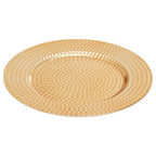 Gold Finish Hammered Effect Charger Plate | Dia