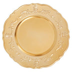 Gold Finish Baroque Charger Plate | Dia