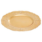 Gold Finish Baroque Charger Plate | Dia
