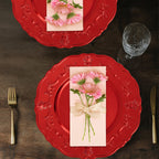 Red Finish Baroque Charger Plate | Dia