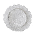Silver Finish Reef Charger Plate | Dia