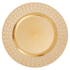 Gold Honeycomb Charger Plate | Dia