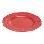 Red Baroque Charger Plate | Dia