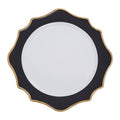 Black and White Round Charger Plate | Dia