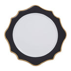 Black and White Round Charger Plate | Dia