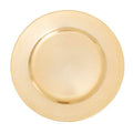 Gold Finish Flat Style Charger Plate | Dia