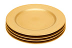 Gold Finish Flat Style Charger Plate | Dia