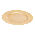 Gold Finish Flat Style Charger Plate | Dia