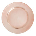 Rose Gold Finish Charger Plate | Dia