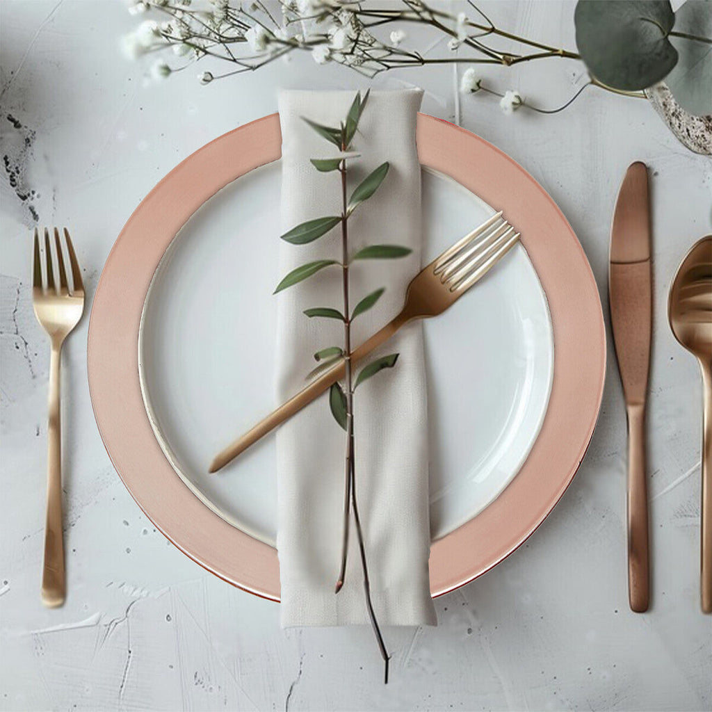 Rose Gold Finish Charger Plate | Dia