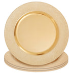 Gold Finish Pebble Effect Charger Plate | Dia