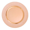 Dia Rose Gold Pebble Effect Charger Plate