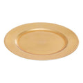 Gold Finish Dotted Charger Plate | Dia