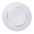 Silver Finish Dotted Charger Plate | Dia