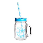 Bocal Good Times Square Mason Jar Mug