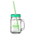 Bocal Happy Days Square Mason Jar Mug