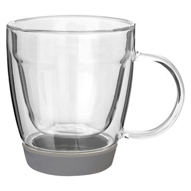 Double Wall Glass Mug with Silicone Base 220ml | Amari
