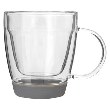 Double Wall Glass Mug with Silicone Base 220ml | Amari