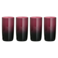 Set of Four Purple Hi Ball Glasses | Purple Glass
