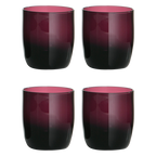 Set of Four Purple Tumblers | Purple Glass