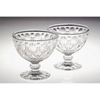 Set of Two Clear Glass Sundae Dishes | Fleur