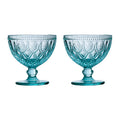 Set of Two Blue Glass Sundae Dishes | Fleur