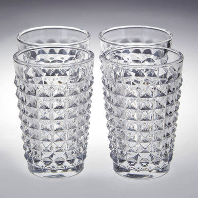 Set of Four Hi Ball Glasses | Pyramid