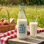 Glass Milk Bottle With  Screw Cap | Dayla