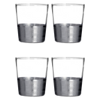 Set of Four Clear Glass Tumblers | Apollo