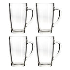 Clear Tall Glass Mugs Set of 4 | Euri