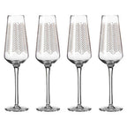 Set of Four Champagne Glasses | Jazz