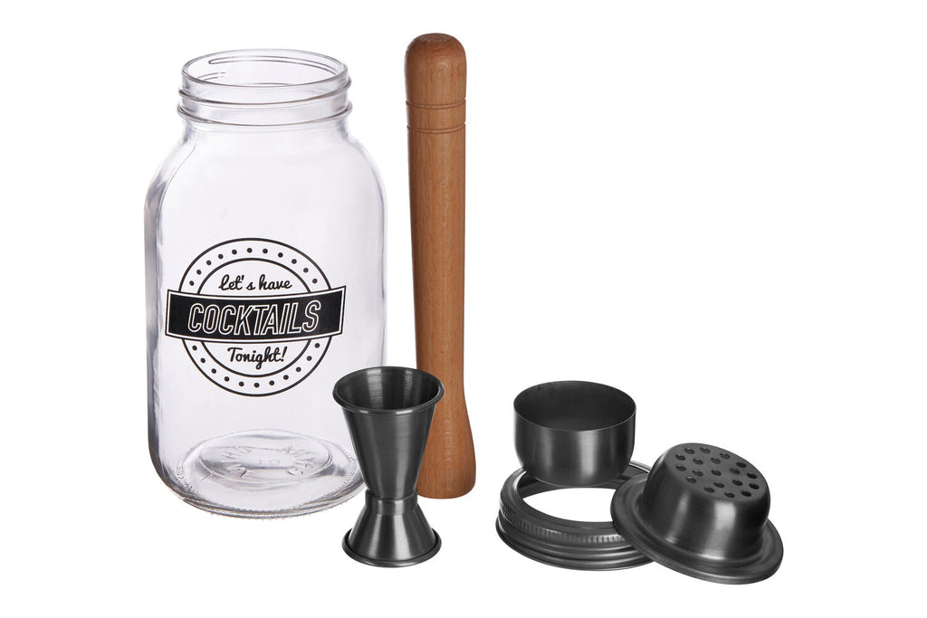 3 Piece Lets Have Cocktails Cocktail Jar | Ara