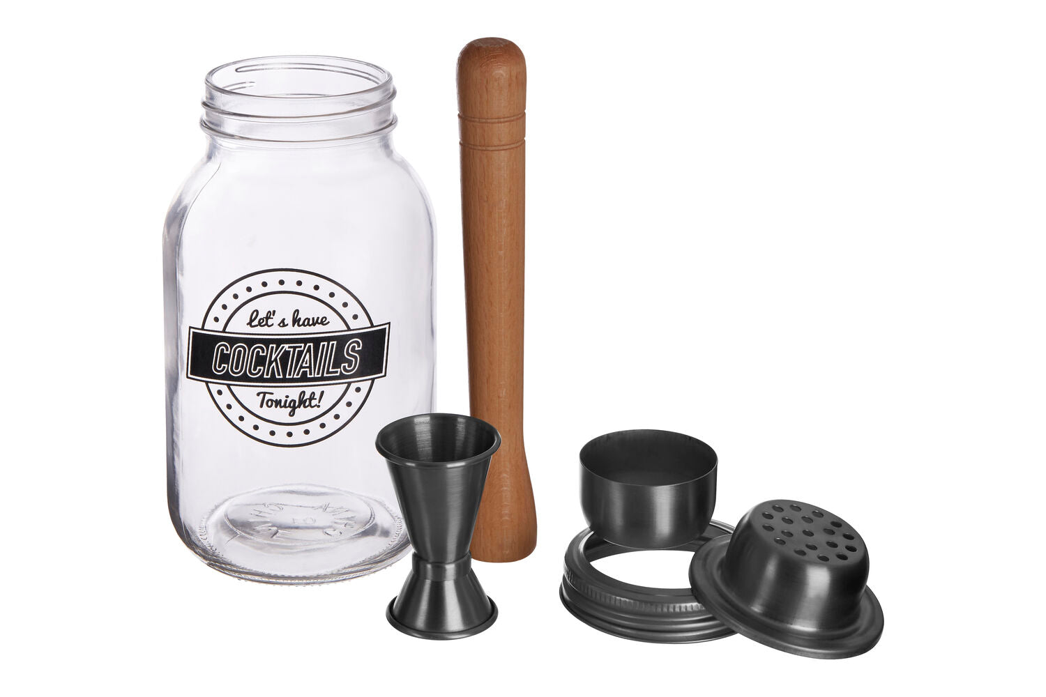 3 Piece Lets Have Cocktails Cocktail Jar | Ara