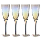Set of 4 Lustre Champagne Glasses | Aurora