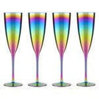Set of 4 Champagne Glasses | Aurora
