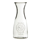 Clear Glass Embossed Farm Fresh Design 1000Ml Carafe | Dayla