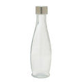 Clear Glass 550Ml Bottle with Metal Lid | Dayla
