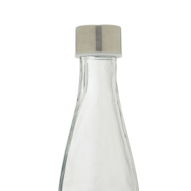 Clear Glass 550Ml Bottle with Metal Lid | Dayla
