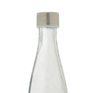 Clear Glass 550Ml Bottle with Metal Lid | Dayla