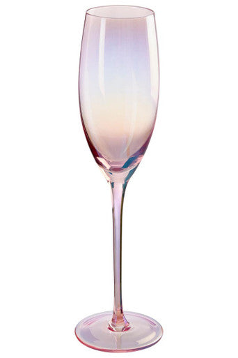 Set of 4 Champagne Glasses | Frosted Deco