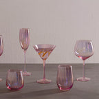 Set of 4 Champagne Glasses | Frosted Deco