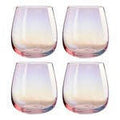 Set of 4 Tumbler Glasses | Frosted Deco