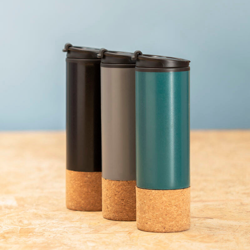 Dark Green Double Wall Travel Mug | Mimo
