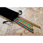 Set of 4 Oil Slick Drinking Straws | Mimo