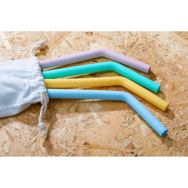 Set of 4 Silicone Straws | Mimo