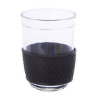 Glass Mug with Black Silicone Band Lid | Mimo