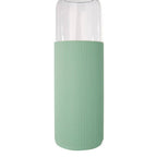 Glass Bottle with Mint Silicone Sleeve | Mimo