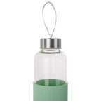 Glass Bottle with Mint Silicone Sleeve | Mimo