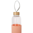Glass Bottle with Peach Pink Silicone Sleeve | Mimo
