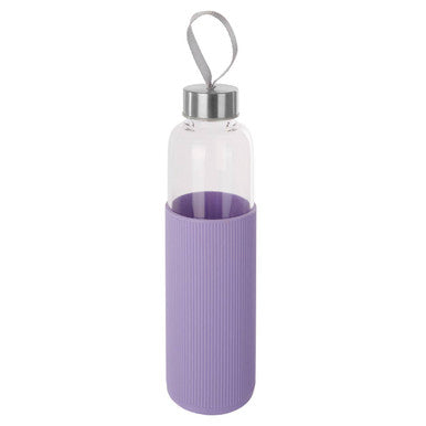 Glass Bottle with Purple Silicone Sleeve | Mimo